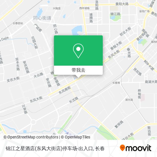 锦江之星酒店(东风大街店)停车场-出入口地图