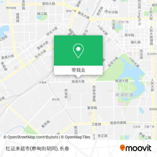 红运来超市(桦甸街胡同)地图