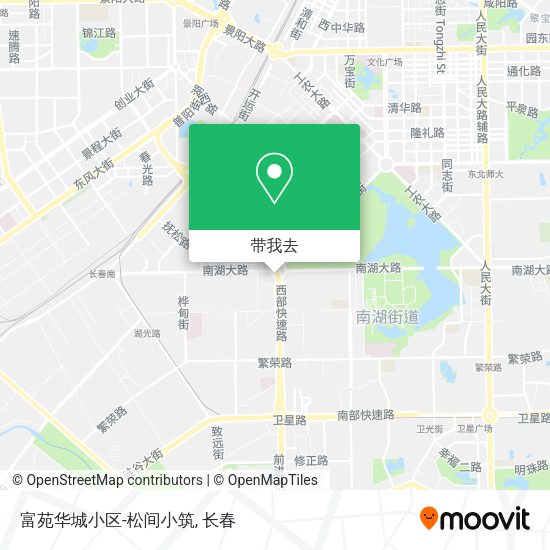 富苑华城小区-松间小筑地图