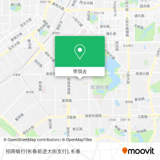 招商银行(长春前进大街支行)地图