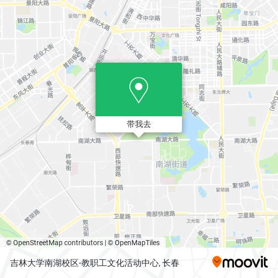 吉林大学南湖校区-教职工文化活动中心地图