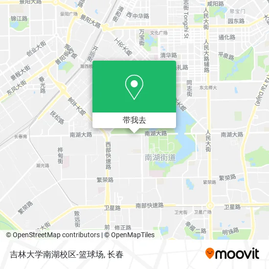吉林大学南湖校区-篮球场地图