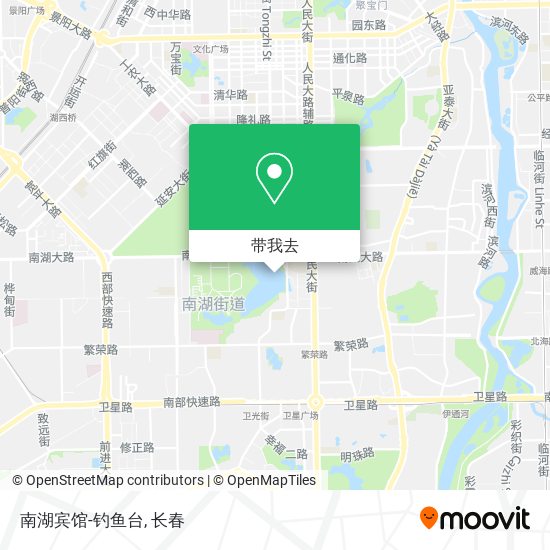 南湖宾馆-钓鱼台地图