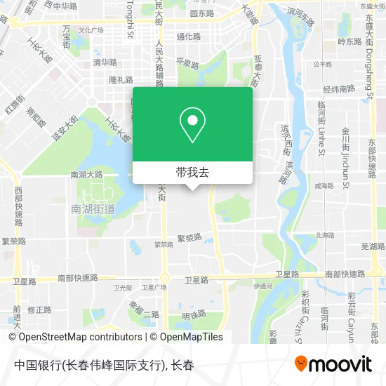 中国银行(长春伟峰国际支行)地图