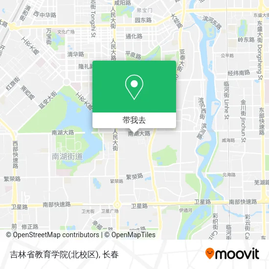 吉林省教育学院(北校区)地图