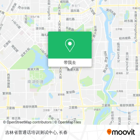 吉林省普通话培训测试中心地图