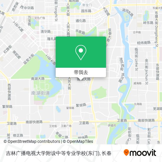 吉林广播电视大学附设中等专业学校(东门)地图