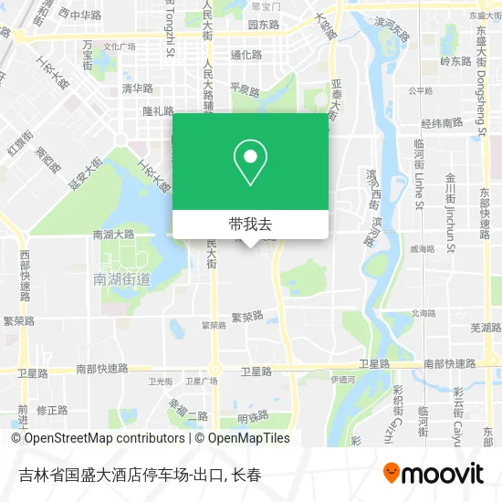 吉林省国盛大酒店停车场-出口地图