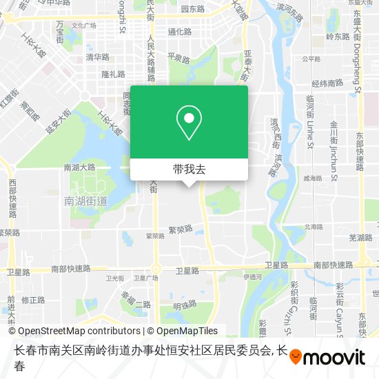 长春市南关区南岭街道办事处恒安社区居民委员会地图