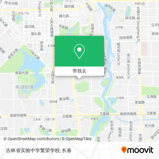 吉林省实验中学繁荣学校地图