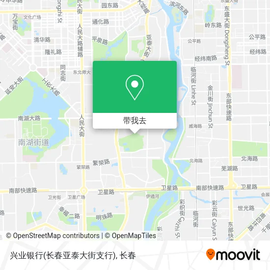 兴业银行(长春亚泰大街支行)地图