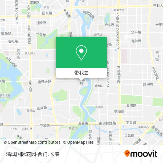 鸿城国际花园-西门地图