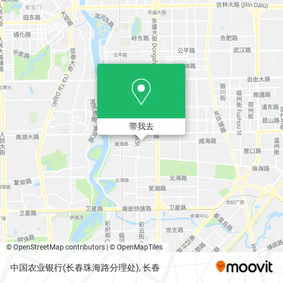 中国农业银行(长春珠海路分理处)地图