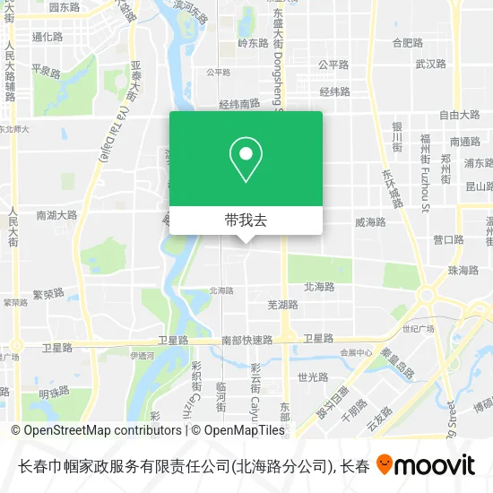 长春巾帼家政服务有限责任公司(北海路分公司)地图