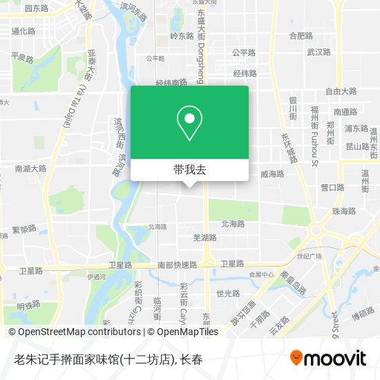 老朱记手擀面家味馆(十二坊店)地图