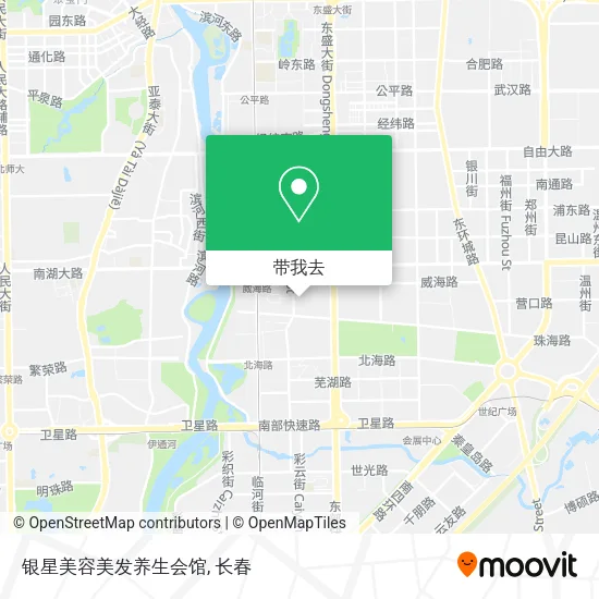 银星美容美发养生会馆地图