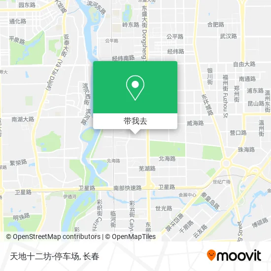 天地十二坊-停车场地图