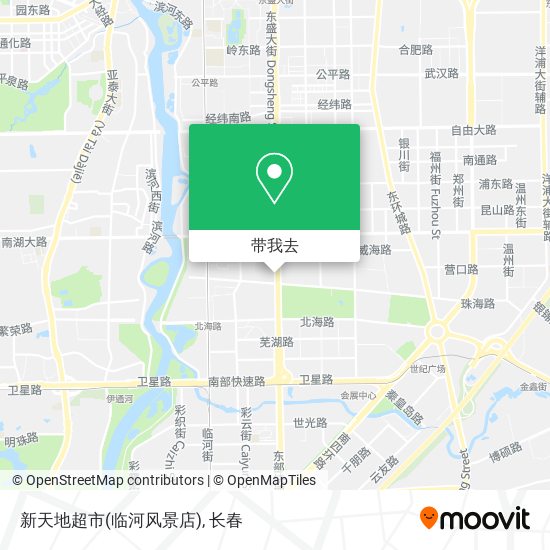 新天地超市(临河风景店)地图