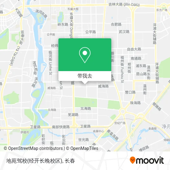 地苑驾校(经开长晚校区)地图