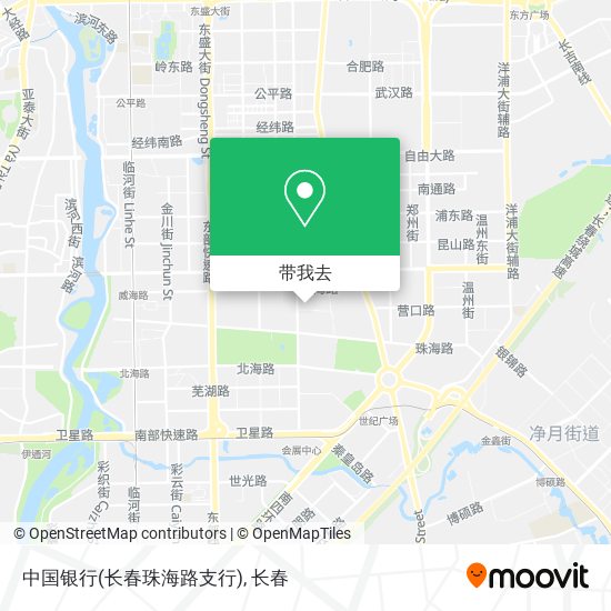 中国银行(长春珠海路支行)地图