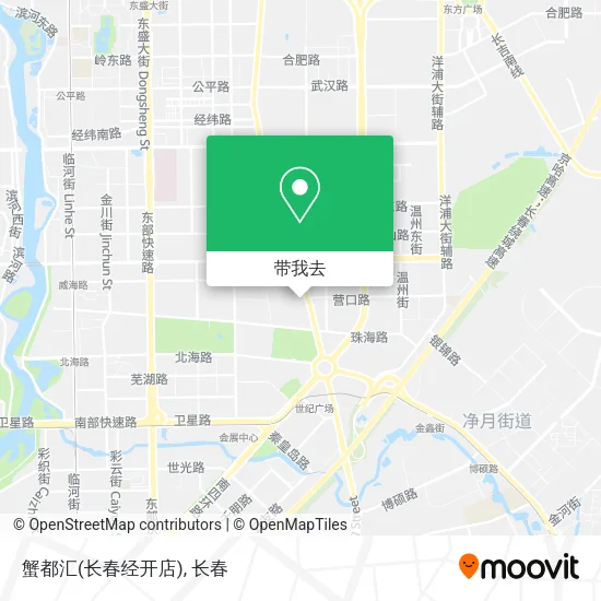 蟹都汇(长春经开店)地图