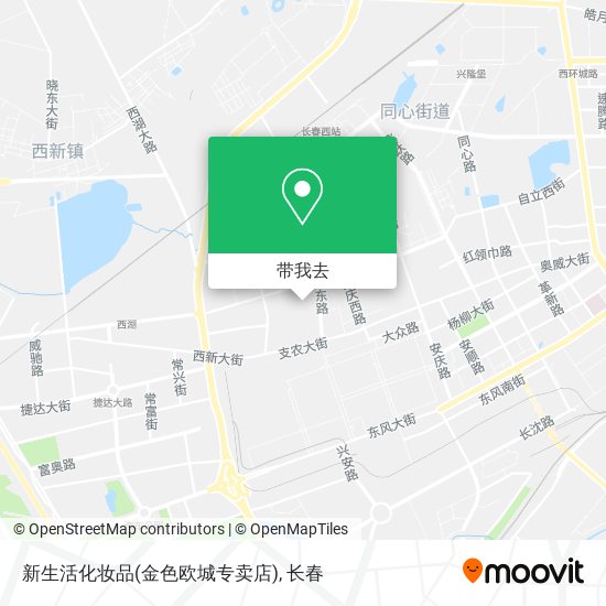 新生活化妆品(金色欧城专卖店)地图