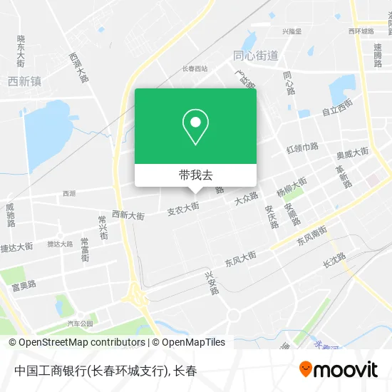 中国工商银行(长春环城支行)地图