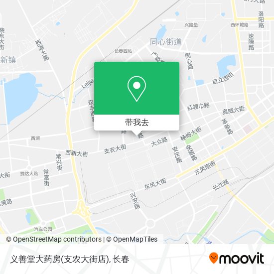 义善堂大药房(支农大街店)地图