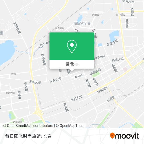 每日阳光时尚旅馆地图