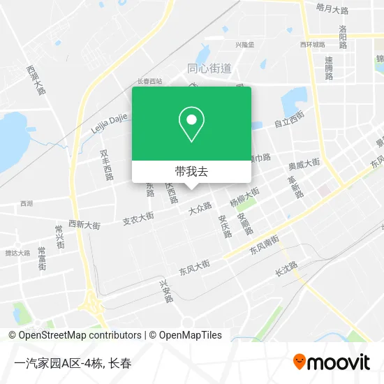 一汽家园A区-4栋地图