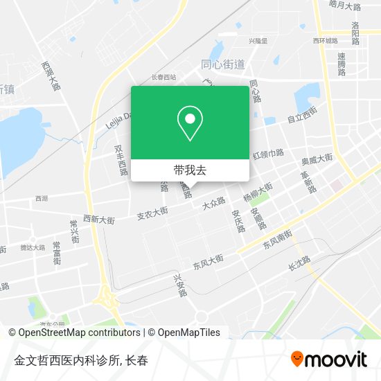 金文哲西医内科诊所地图
