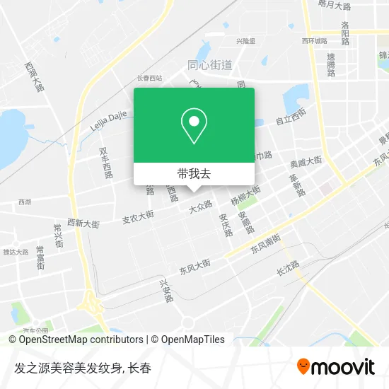 发之源美容美发纹身地图