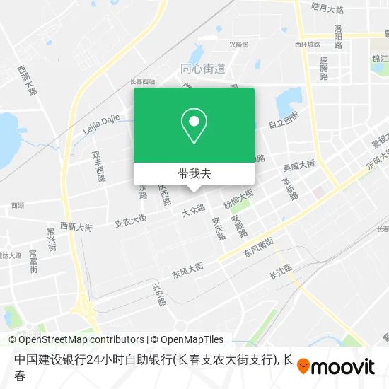 中国建设银行24小时自助银行(长春支农大街支行)地图