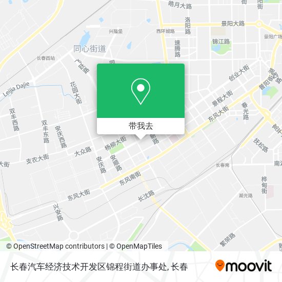 长春汽车经济技术开发区锦程街道办事处地图