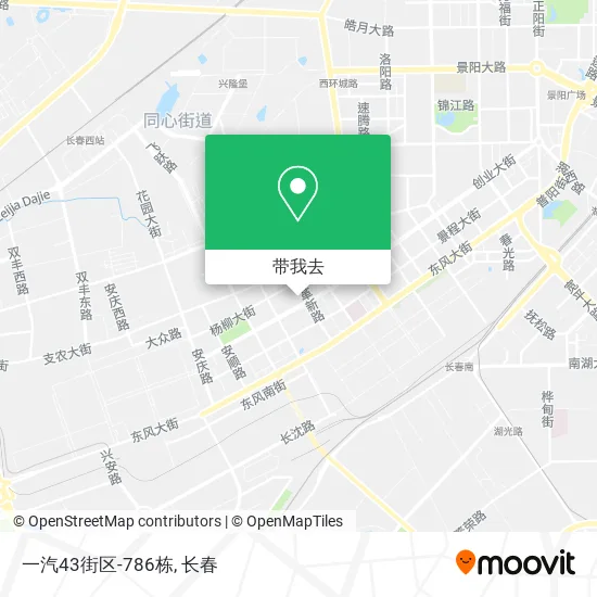 一汽43街区-786栋地图