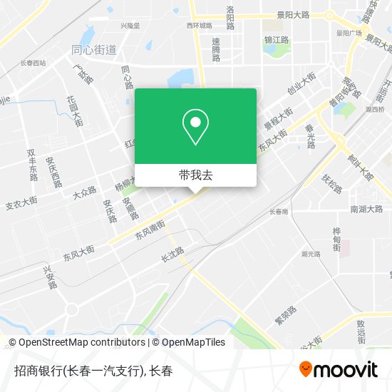 招商银行(长春一汽支行)地图