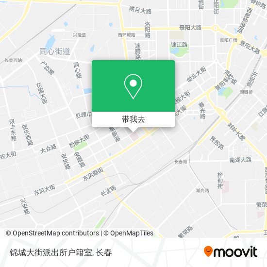 锦城大街派出所户籍室地图