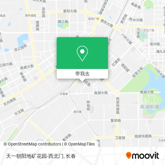 天一朝阳地矿花园-西北门地图