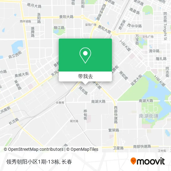 领秀朝阳小区1期-13栋地图