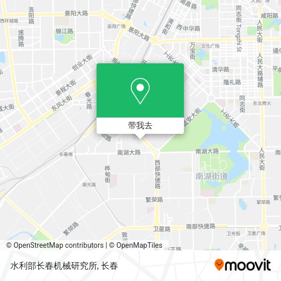 水利部长春机械研究所地图