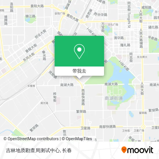 吉林地质勘查局测试中心地图