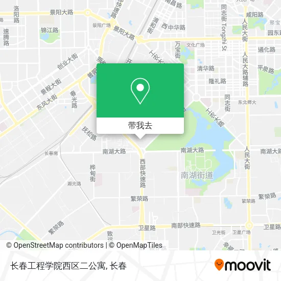 长春工程学院西区二公寓地图