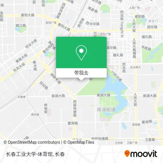 长春工业大学-体育馆地图