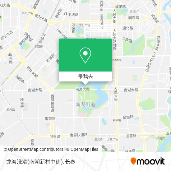 龙海洗浴(南湖新村中街)地图