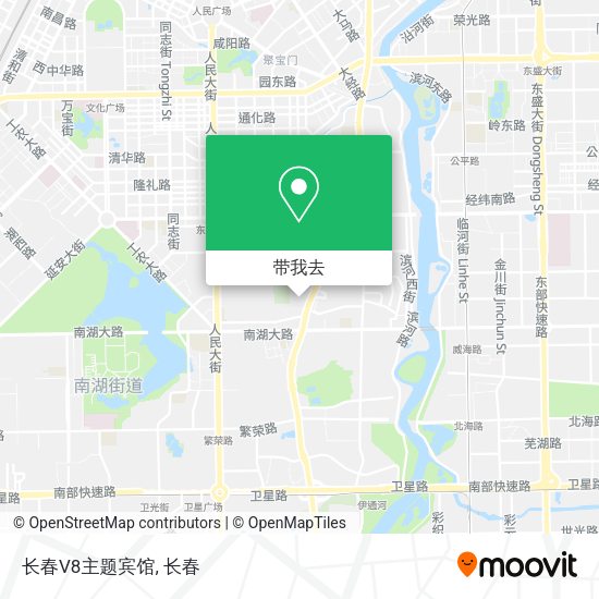 长春V8主题宾馆地图