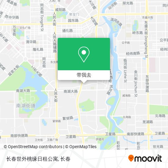 长春世外桃缘日租公寓地图
