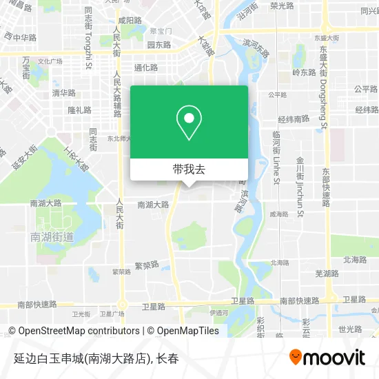 延边白玉串城(南湖大路店)地图