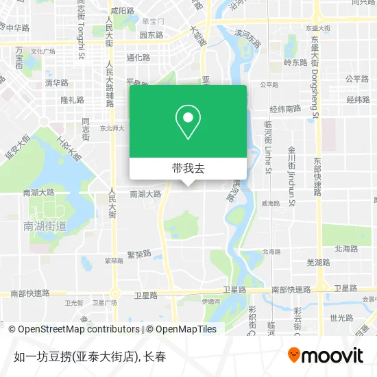 如一坊豆捞(亚泰大街店)地图