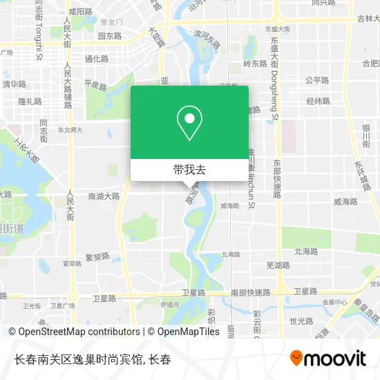 长春南关区逸巢时尚宾馆地图