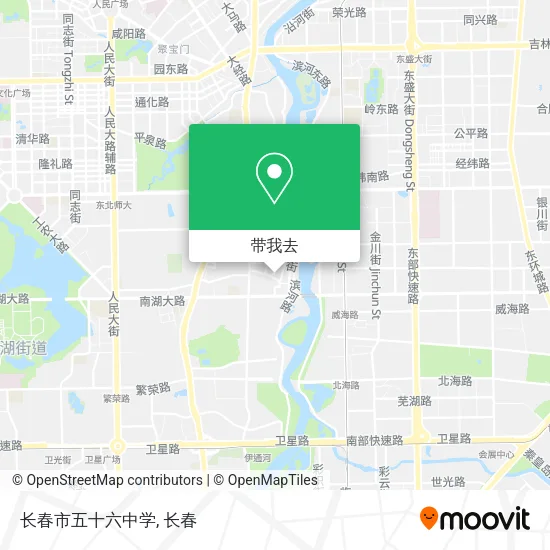 长春市五十六中学地图